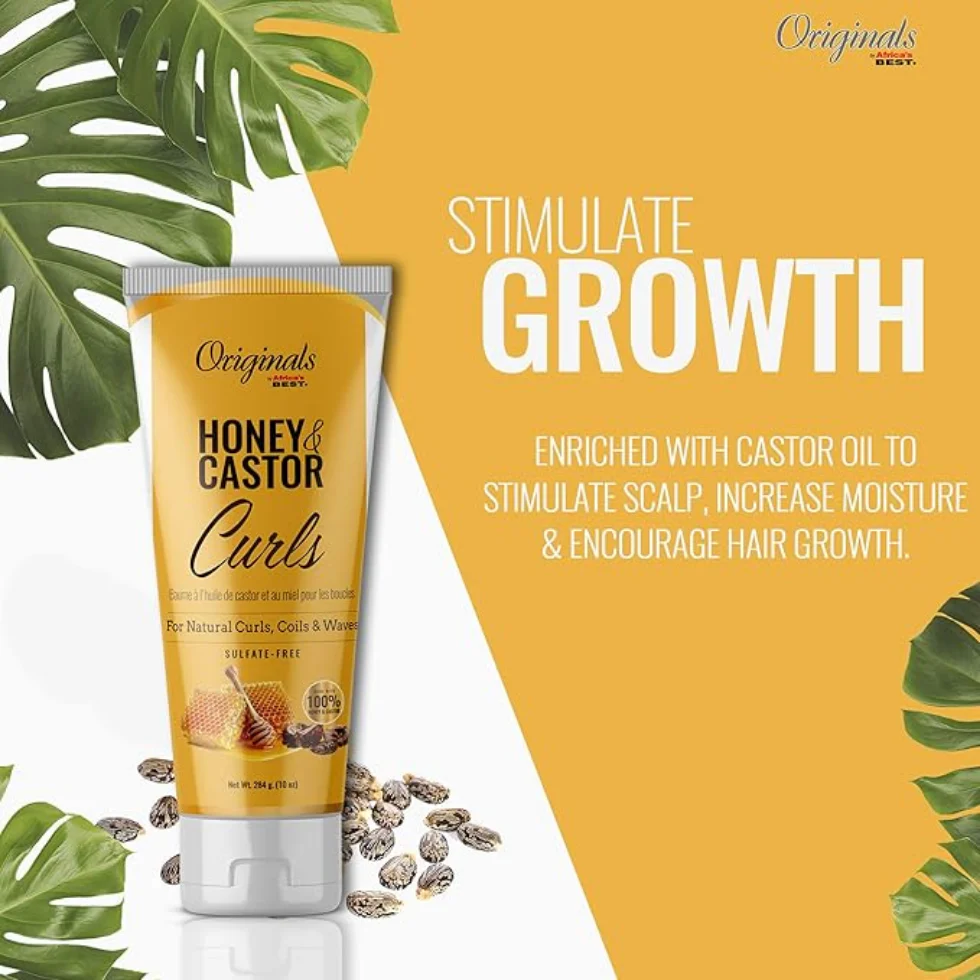 Originals Honey & Castor Curls Cream 284g | Smooth, Defined, Moisturized Curls - Image 2