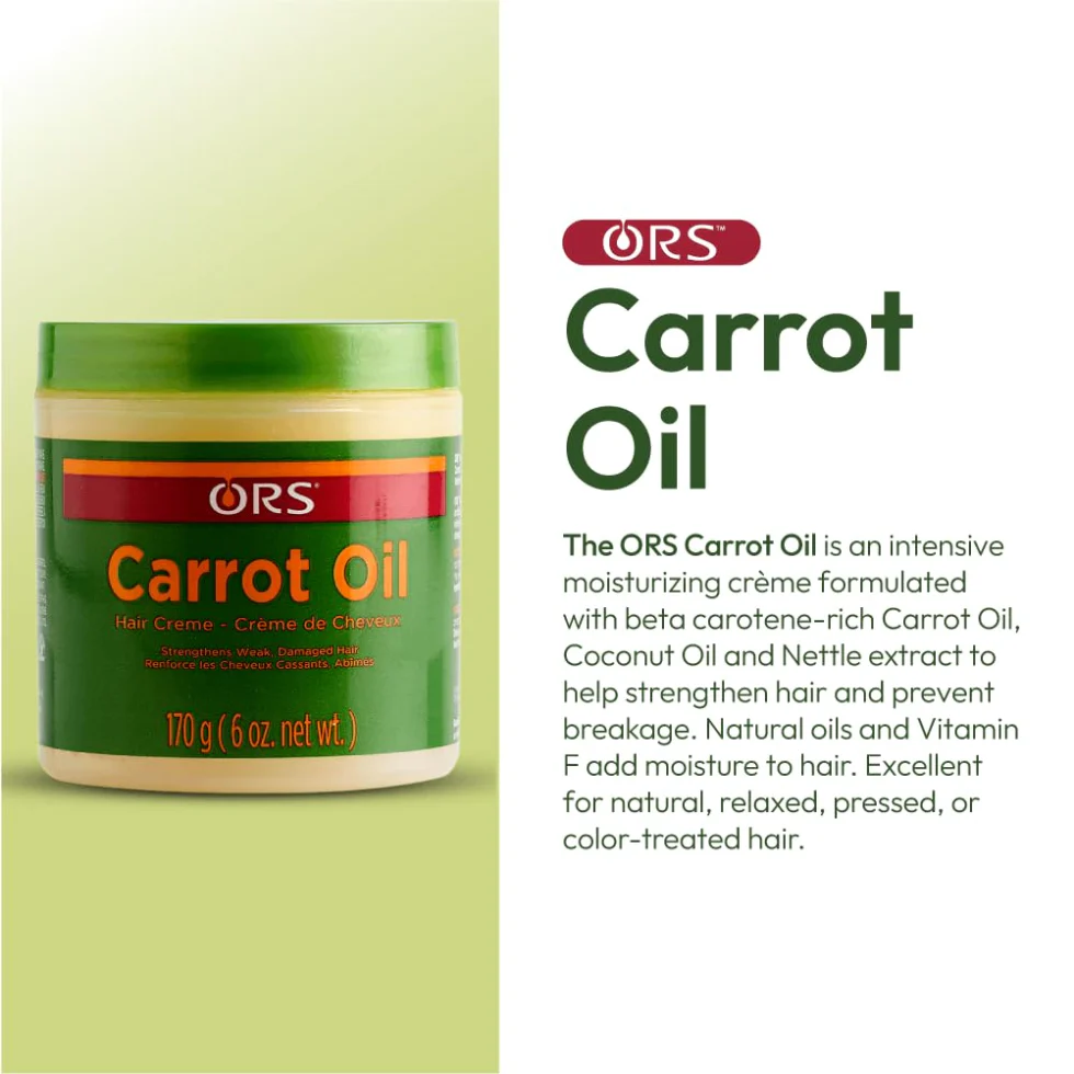 ORS Carrot Oil Hair Cream 170g | Strengthen Repair & Nourish Hair - Image 4