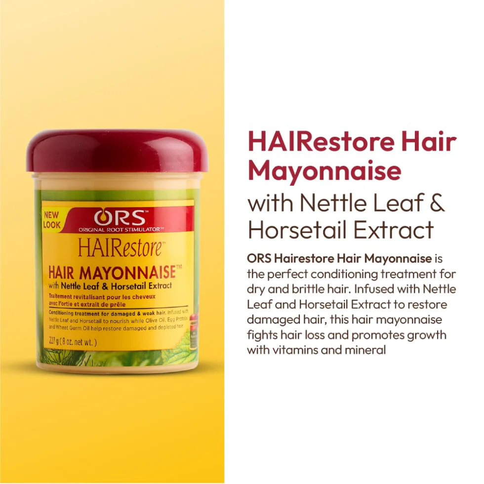 ORS Hairestore Hair Mayonnaise 227g | Strengthen Repair & Moisturize Hair - Image 3