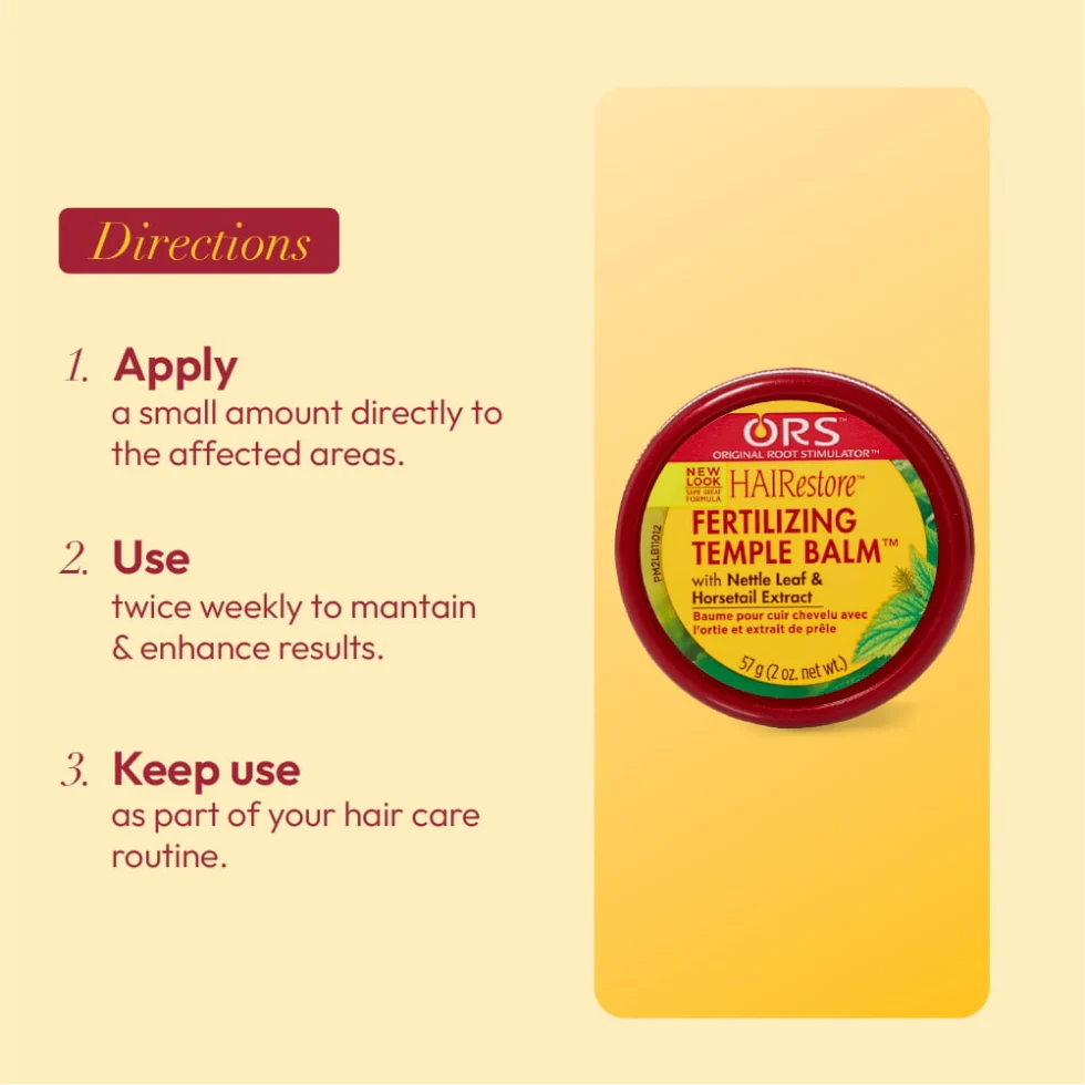 ORS HAIRestore Fertilizing Temple Balm 57g | Strengthen Edges & Temples - Image 3