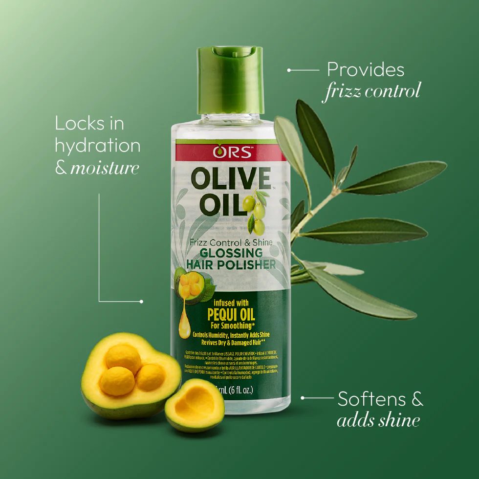 ORS Olive Oil Glossing Hair Polisher 177ml | Frizz Control Smooth Shine - Image 6