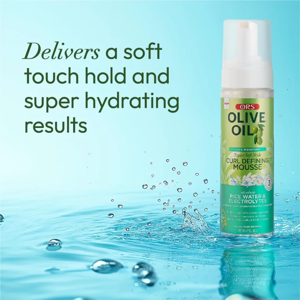 ORS Olive Oil Curl Defining Mousse 207ml | Hydrate Define & Revitalize - Image 3