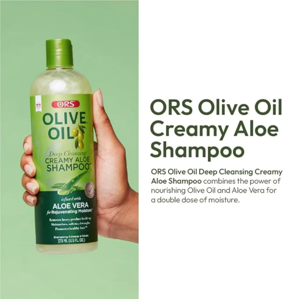 ORS Olive Oil Aloe Shampoo 370ml | Hydrating Cleanse & Moisture Care - Image 6