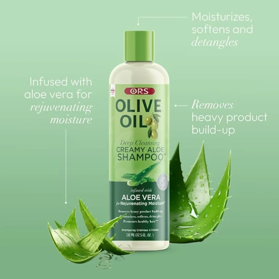 ORS Olive Oil Aloe Shampoo 370ml | Hydrating Cleanse & Moisture Care - Image 7