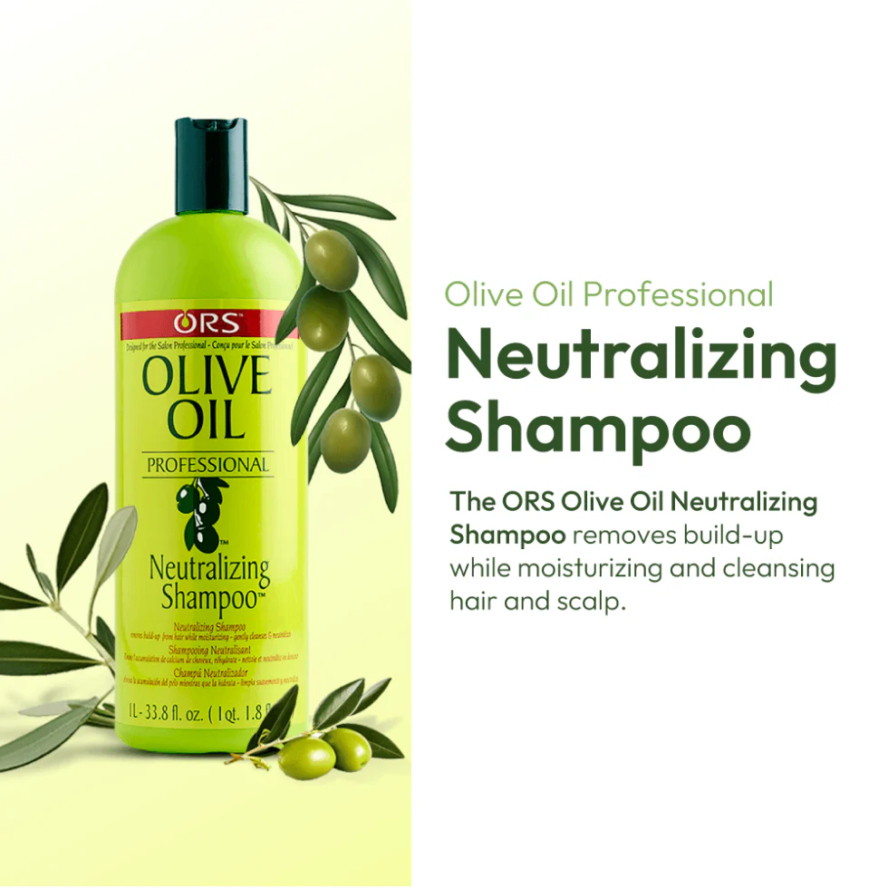 ORS Olive Oil Neutralizing Shampoo 1L | Nourish, Soften & Shine Hair - Image 4