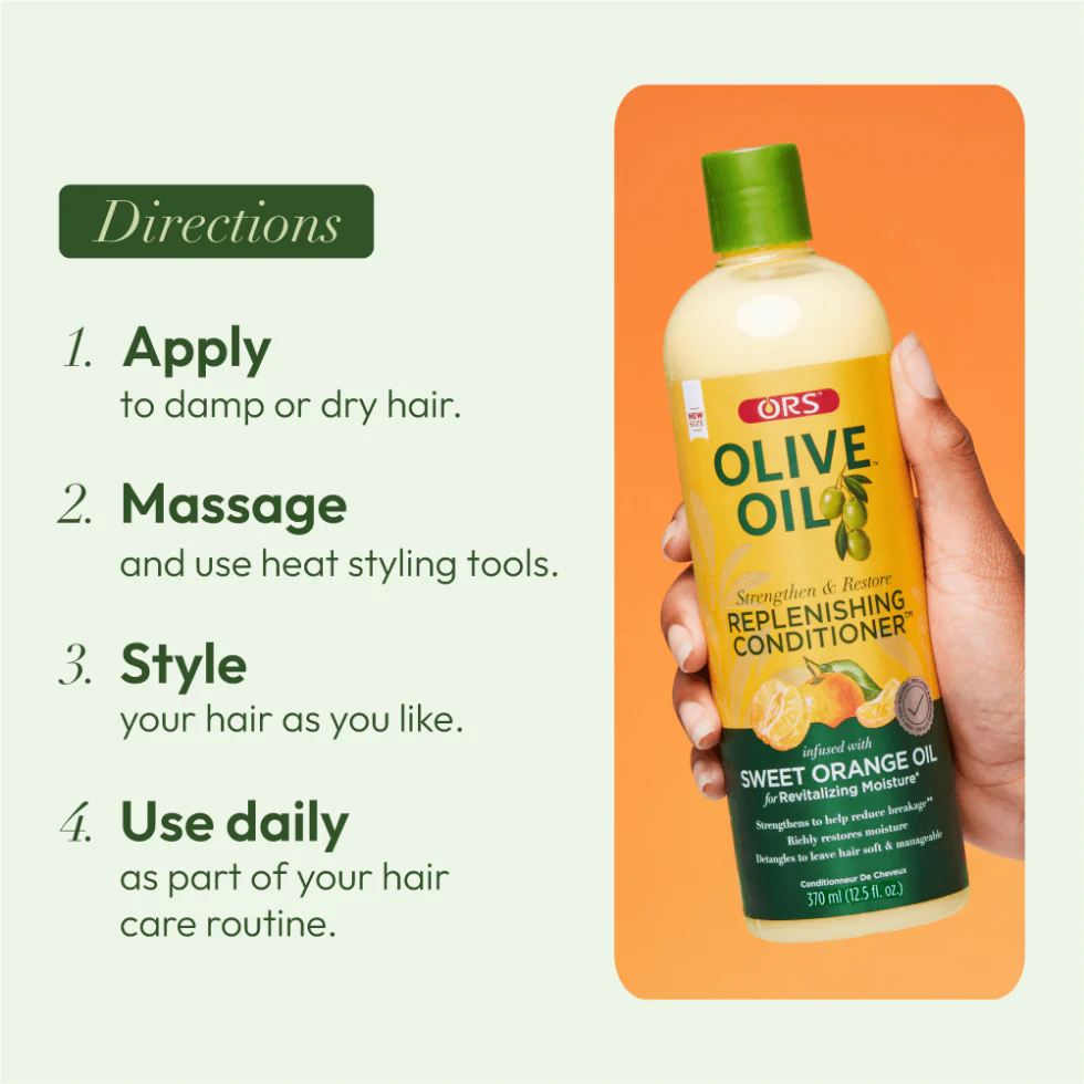 ORS Olive Oil Replenishing Conditioner 362ml | Strengthen Restore Shine - Image 5