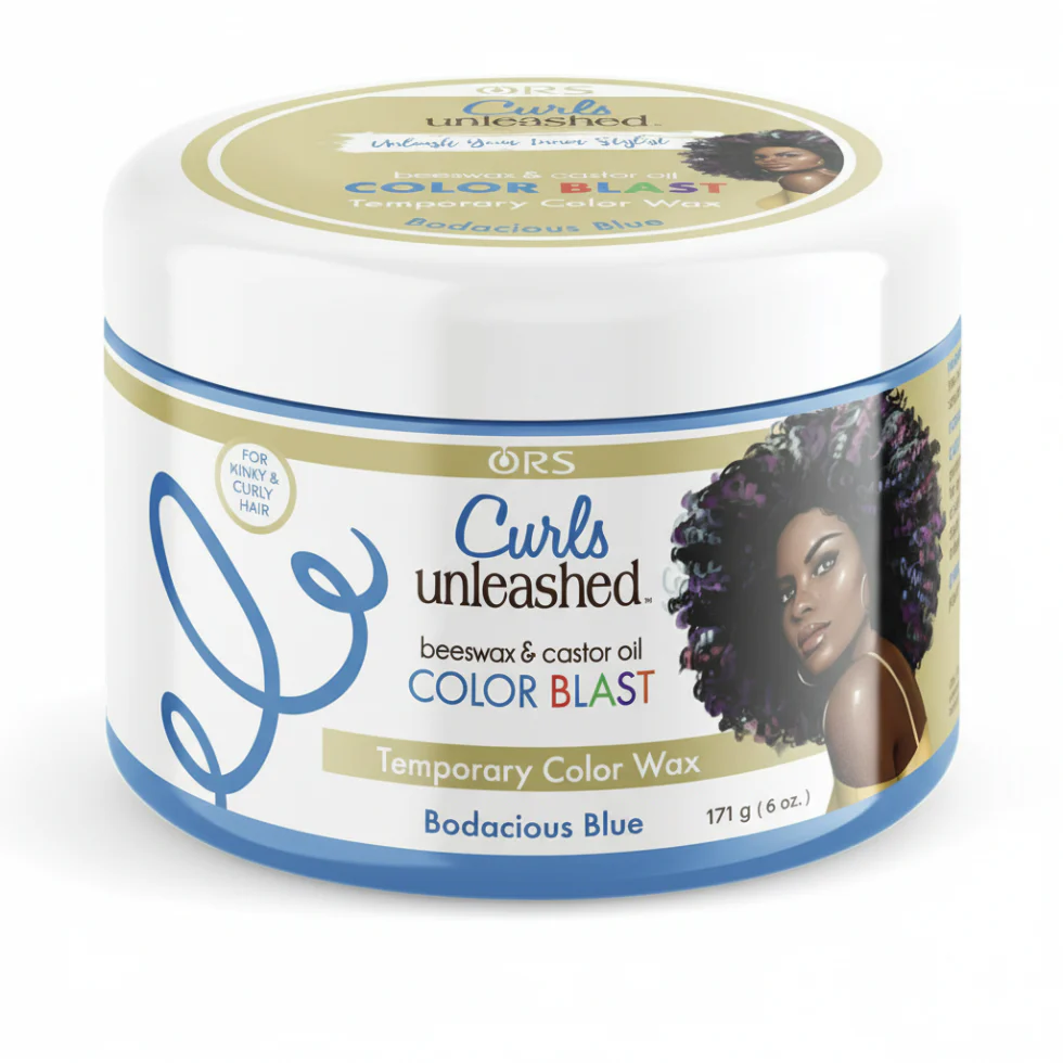 ORS Unleashed Beeswax Color Blast Bodacious Blue 171g | Temporary Hair Wax