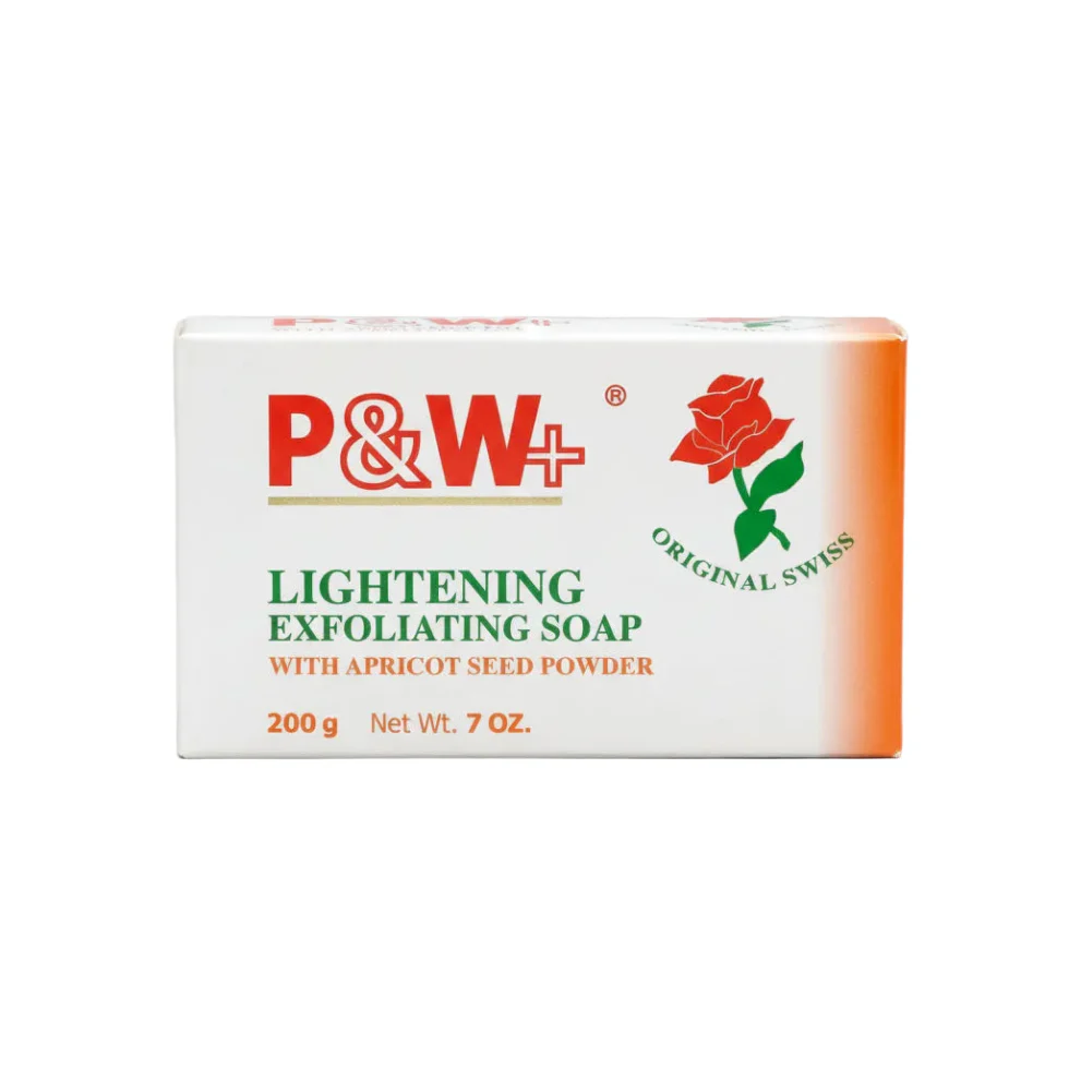 P & W Original Swiss Lightening Exfoliating Soap 200g | Brightening Skin Cleanser