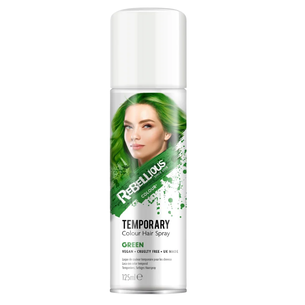 Paint Glow Green Hair Colour Spray 125ml | Temporary Wash Out Hair Color