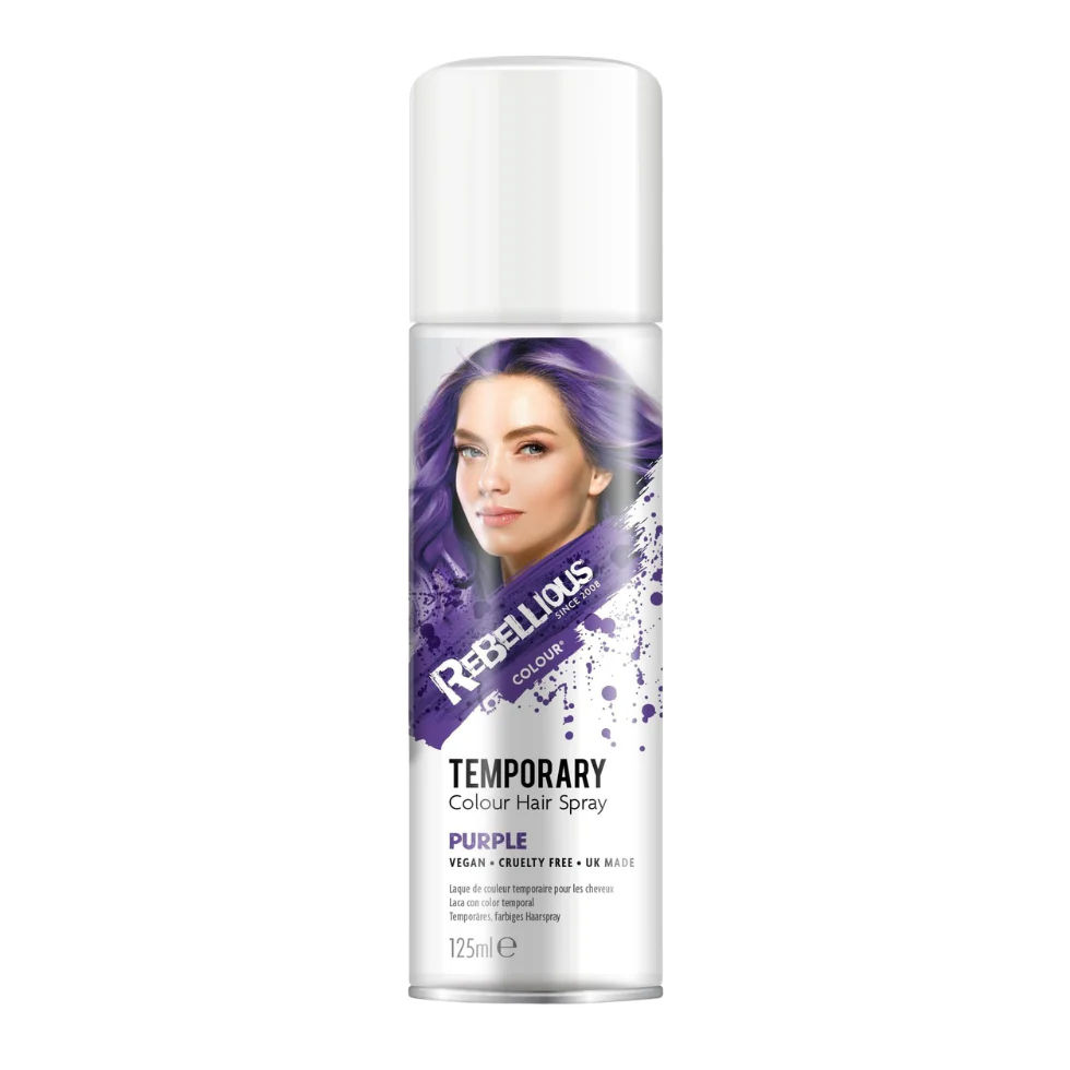 Paint Glow Purple Hair Colour Spray 125ml | Temporary Purple Hair Spray