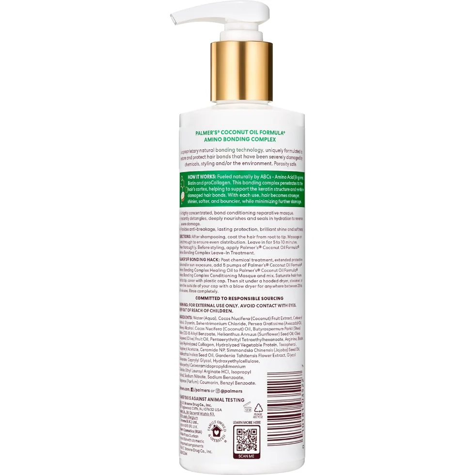 Palmers Amino Bonding Conditioning Masque 355ml | Repair & Hydrate Hair - Image 4
