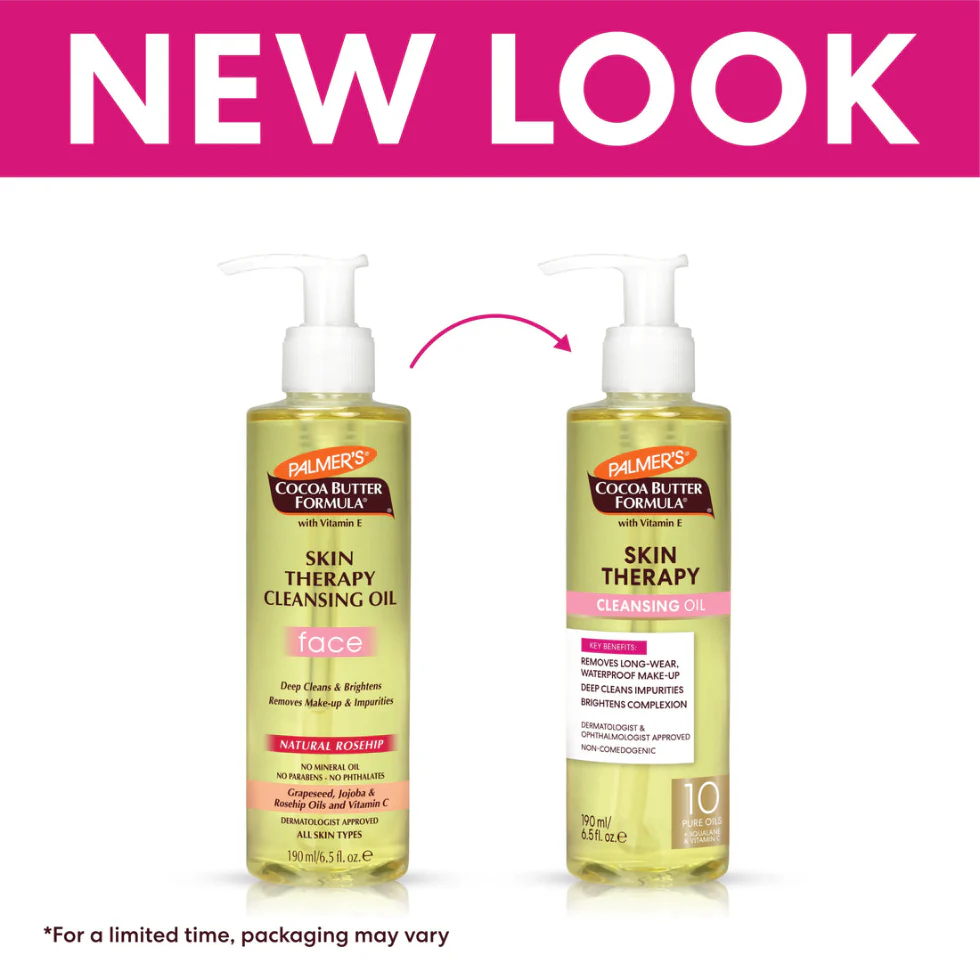 Palmers Cocoa Butter Cleansing Oil Face 190ml | Brightening Deep Clean Care - Image 3