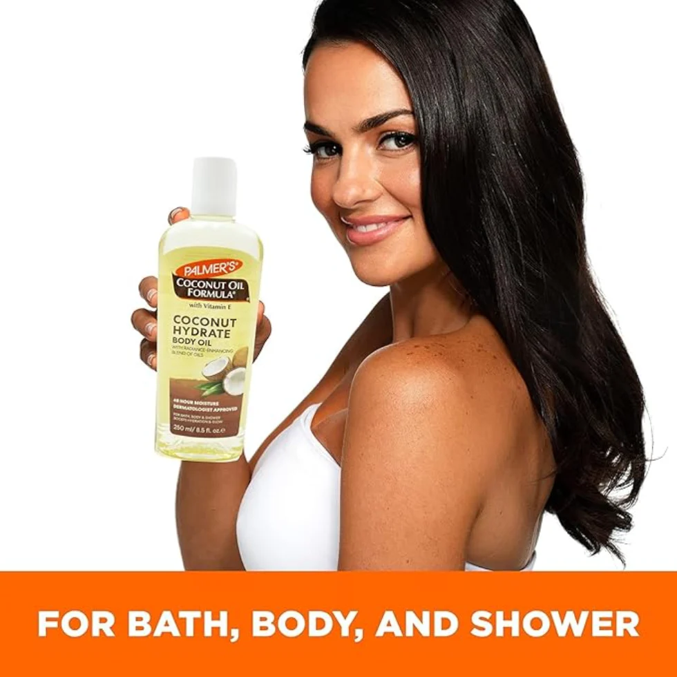 Palmers Coconut Hydrate Body Oil 250ml | Deep Hydration & Radiant Skin - Image 3