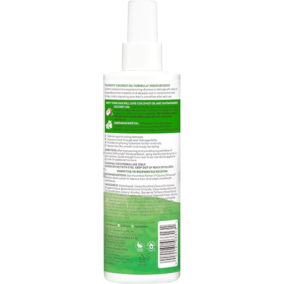 Palmer’s Coconut Oil Leave-In Conditioner 250ml | Repair Dry & Color-Treated Hair - Image 2
