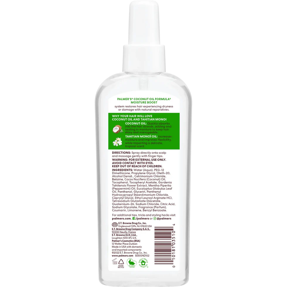 Palmer’s Coconut Oil Strong Roots Spray 150ml | Scalp Nourish & Refresh Hair Care - Image 2