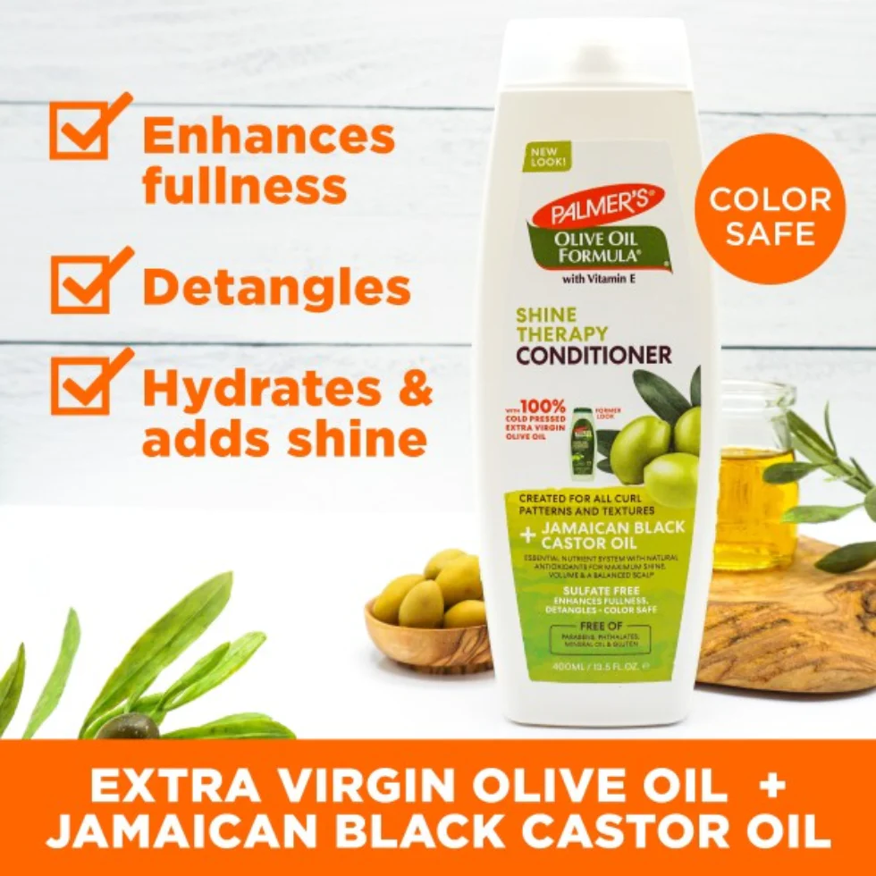 Palmers Olive Oil Conditioner 400ml | Shine Therapy Smooth & Hydrated Hair - Image 2