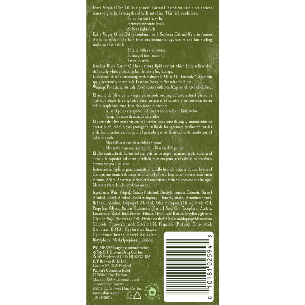 Palmer’s Olive Oil Replenishing Conditioner 250ml | Smooth Frizz & Boost Shine Hair - Image 2