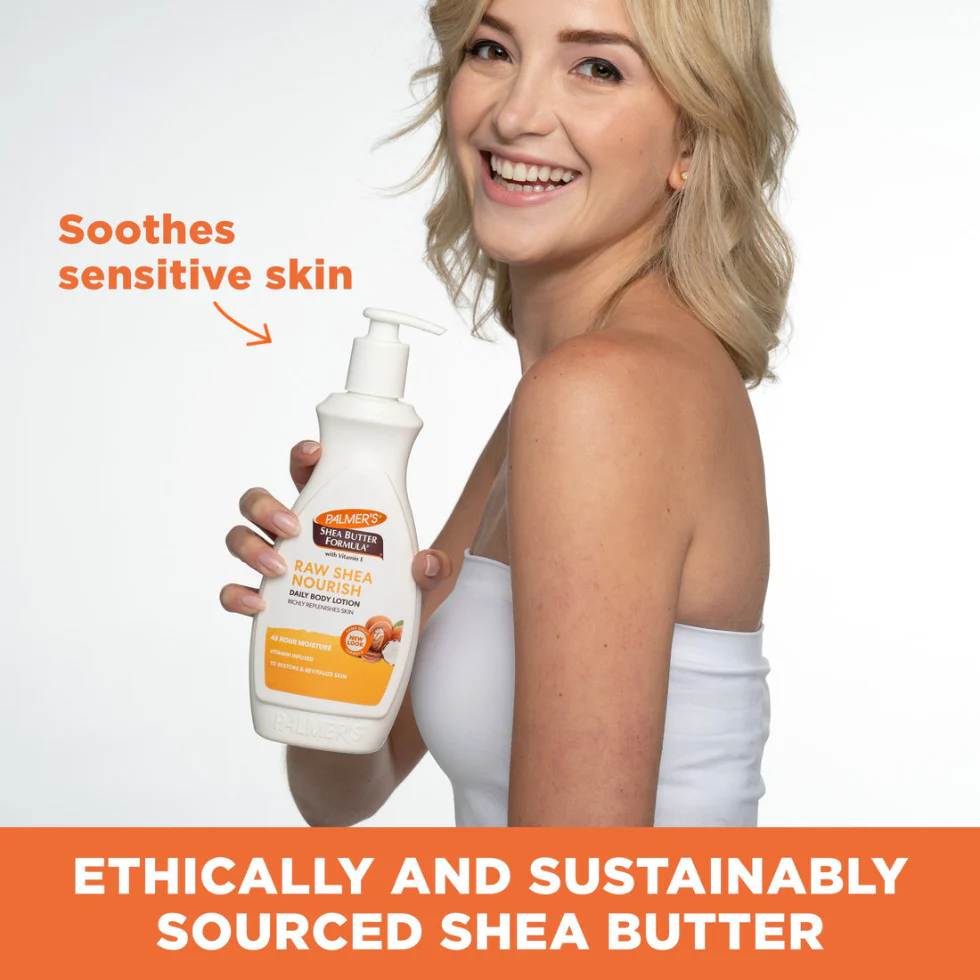 Palmers Shea Butter Raw Shea Body Lotion | Daily Nourish & Deep Moisture - Image 3