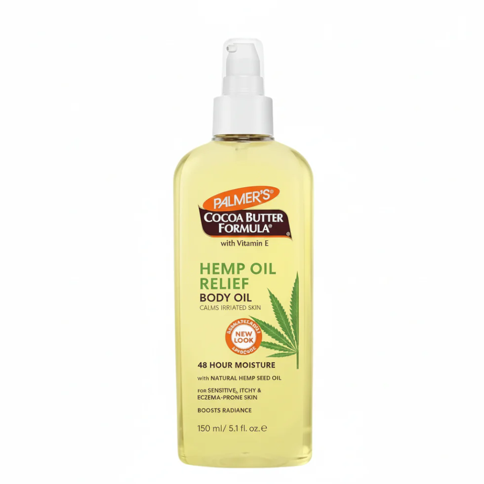 Palmers Hemp Oil Calming Body Oil 150ml | Hydrate & Soothe Dry Skin Care