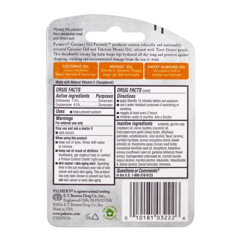 Palmers Coconut Oil Lip Balm | Deep Moisture & Soft Smooth Lips Care - Image 3