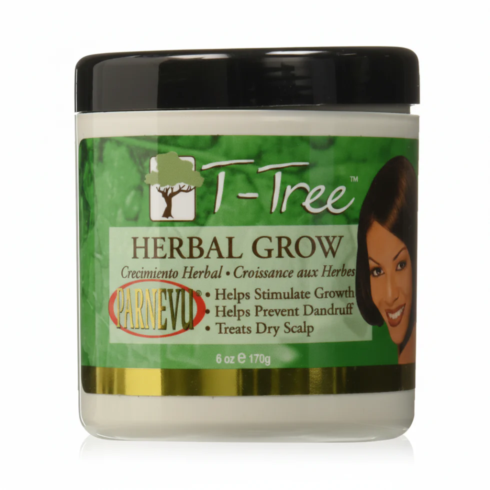 Parnevu T-Tree Herbal Grow 6oz | Hair Growth & Dry Itchy Scalp Care Treatment