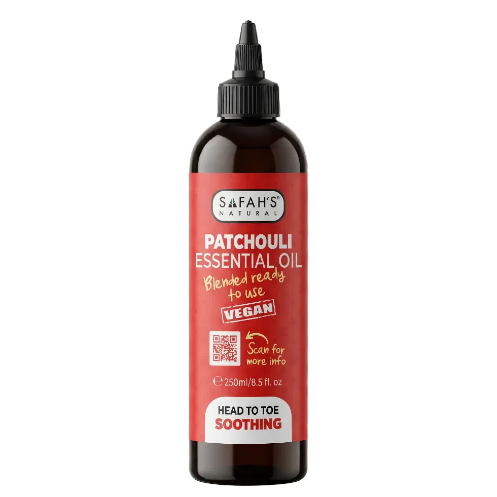 Patchouli Essential Oil 250ml | Calming Aromatherapy Skin Nourishing Oil