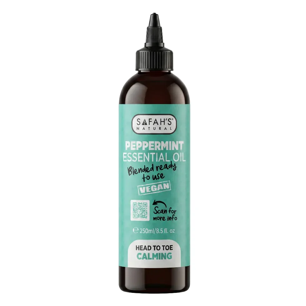Peppermint Essential Oil 250ml | Hair Growth, Skin Care & Muscle Relief Oil