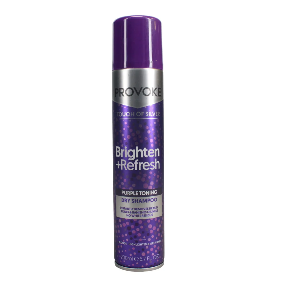 Provoke Touch of Silver Purple Dry Shampoo 200ml | Refresh & Tone Hair