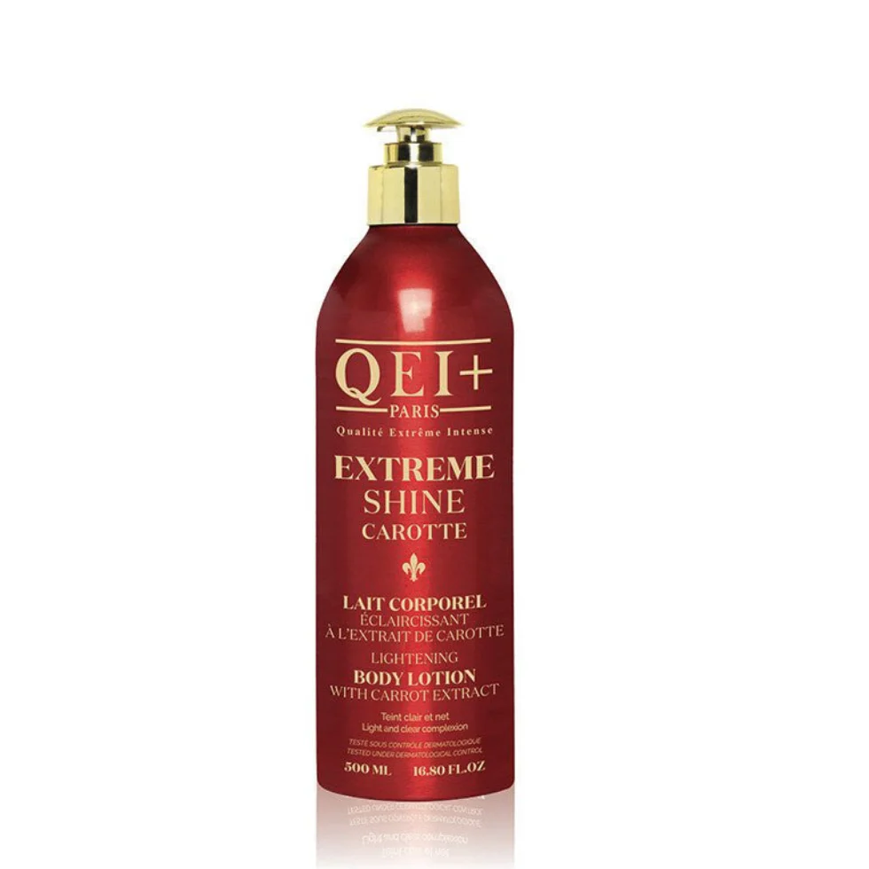 QEI+ Extreme Shine Carrot Lotion 500ml | Brightening Body Care