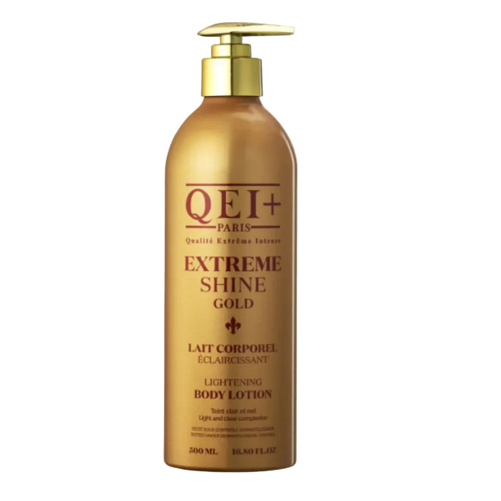 QEI+ Extreme Shine Gold Lotion 500ml | Brightening Body Care