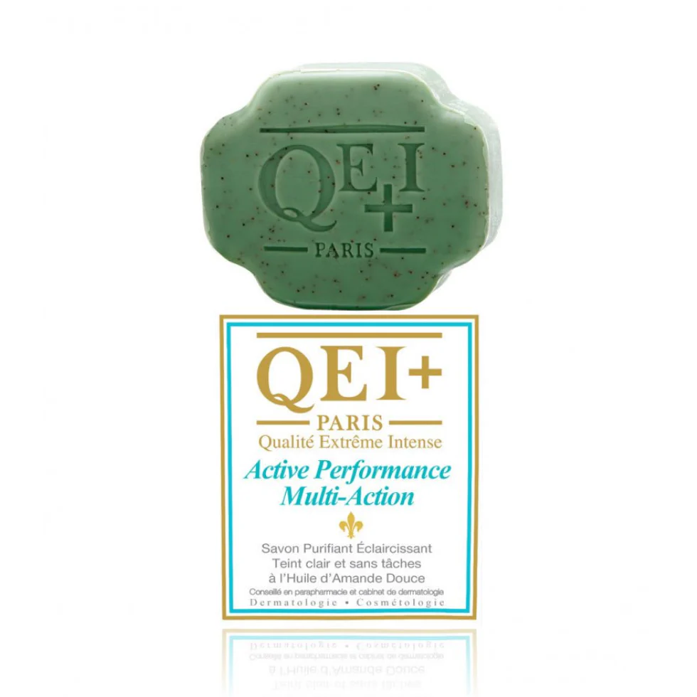 QEI+ Performance Exfoliating Soap 200g | Sweet Almond Brightening Care