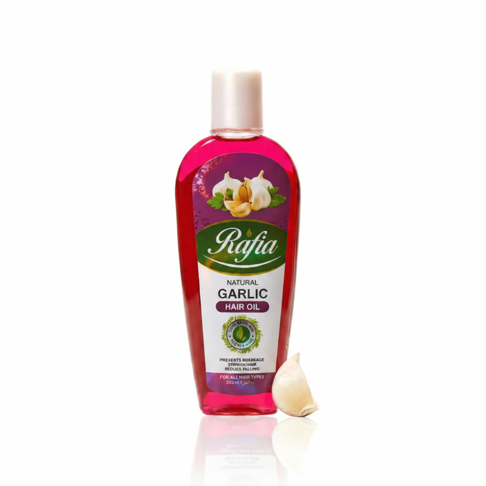 Rafia Garlic Hair Oil 200ml | Hair Growth & Strengthening Care
