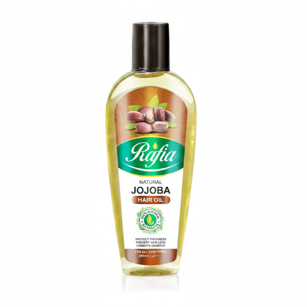 Rafia Natural Jojoba Hair Oil 200ml | Hydrate, Shine & Scalp Care