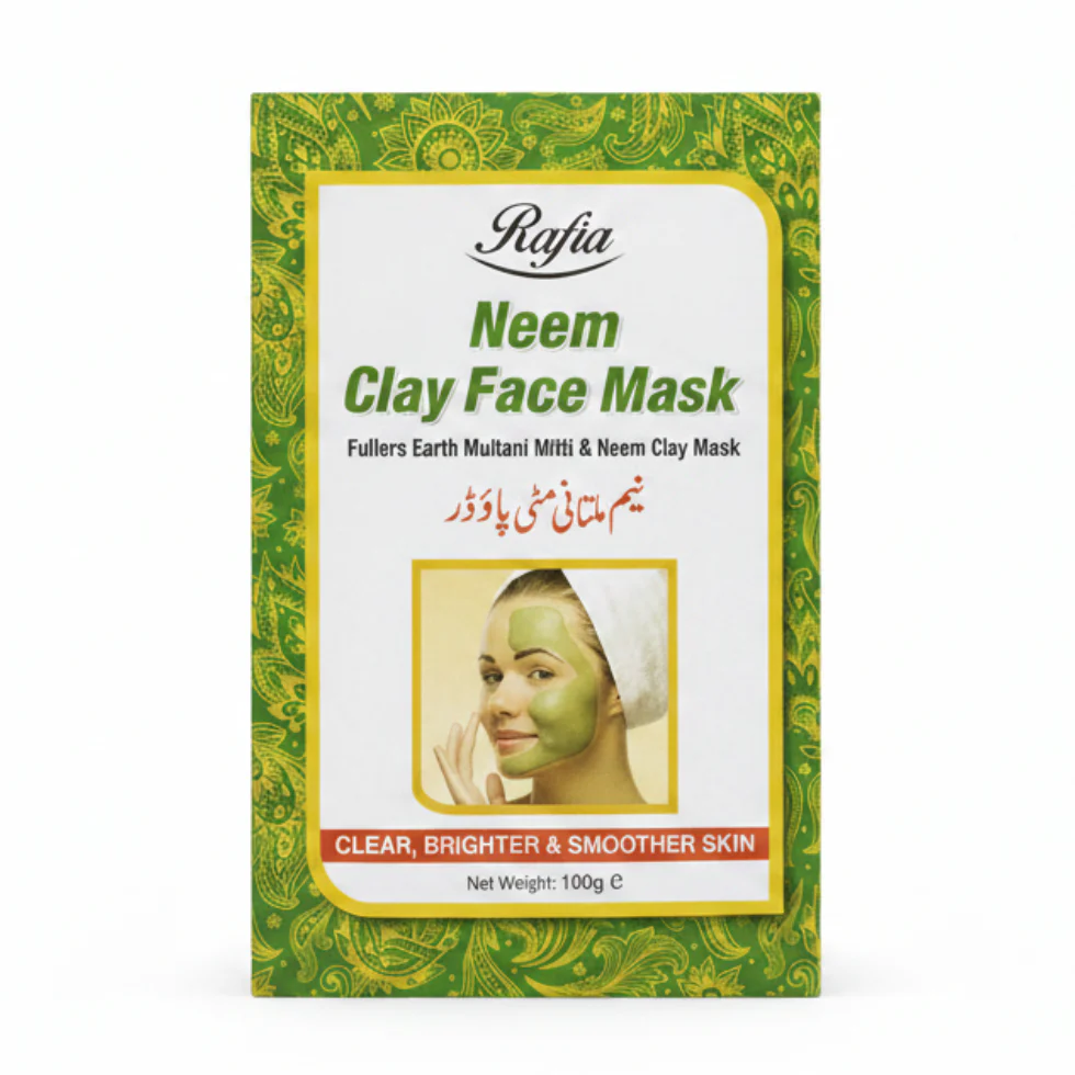 Rafia Neem Clay Face Mask 100g | Acne Control & Oil Detox Skin Care