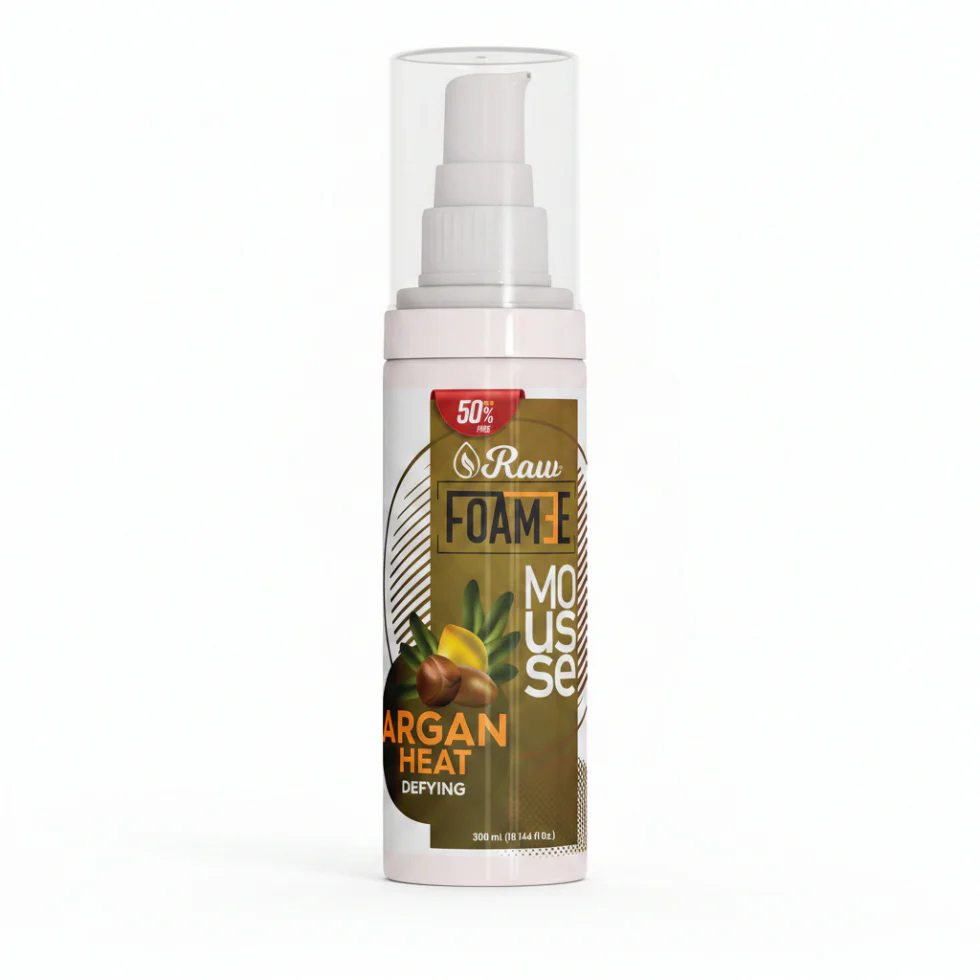 RAW Foame Mousse Argan Heat Defying-300ml/10.144 fl.oz