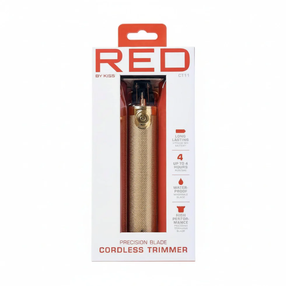 Red by Kiss Precision Blade Cordless Trimmer CT11/CT13 | Silver & Gold Hair Trimmer