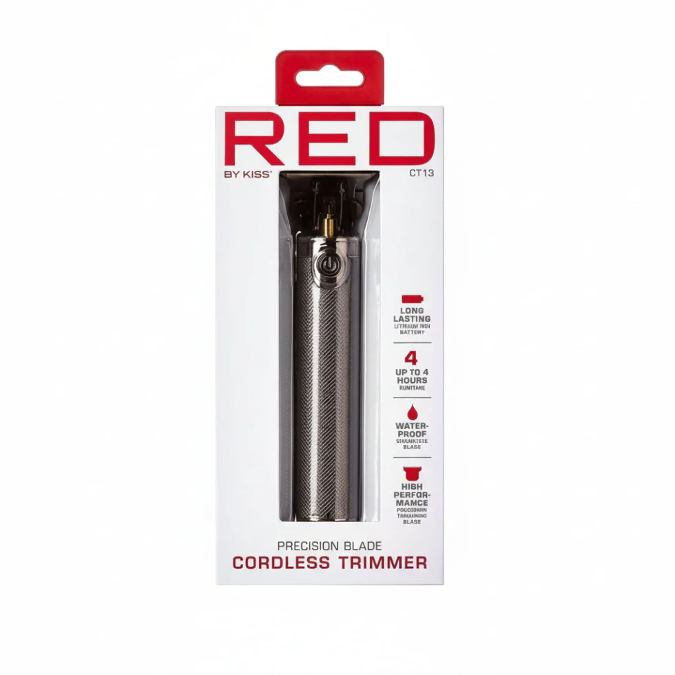 Red by Kiss Precision Blade Cordless Trimmer CT11/CT13 | Silver & Gold Hair Trimmer - Image 2