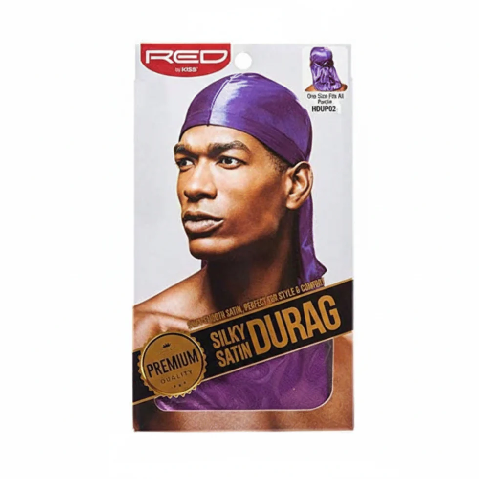 Red by Kiss Silky Satin Durag HDUP08 / HDUP02 | Wave Cap 360 Waves Hair Care