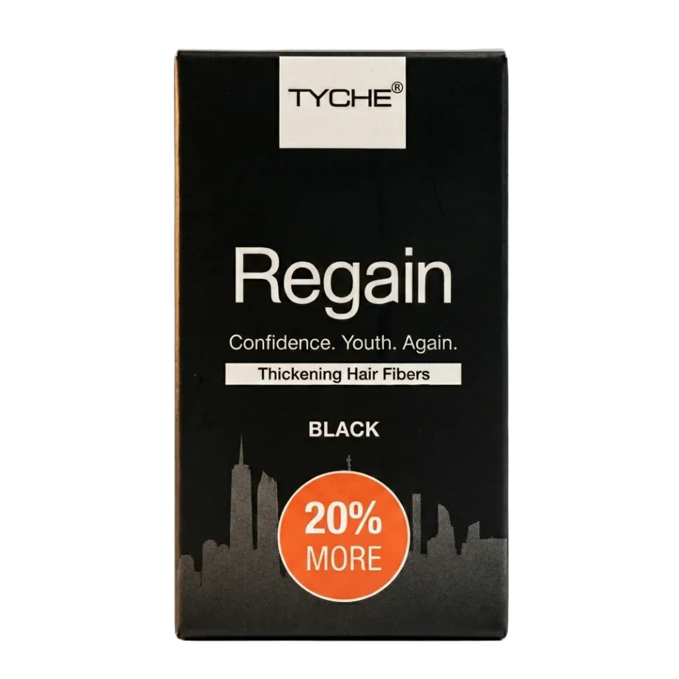 Regain Thickening Hair Fibers Black 0.42 oz | Instant Volume & Coverage