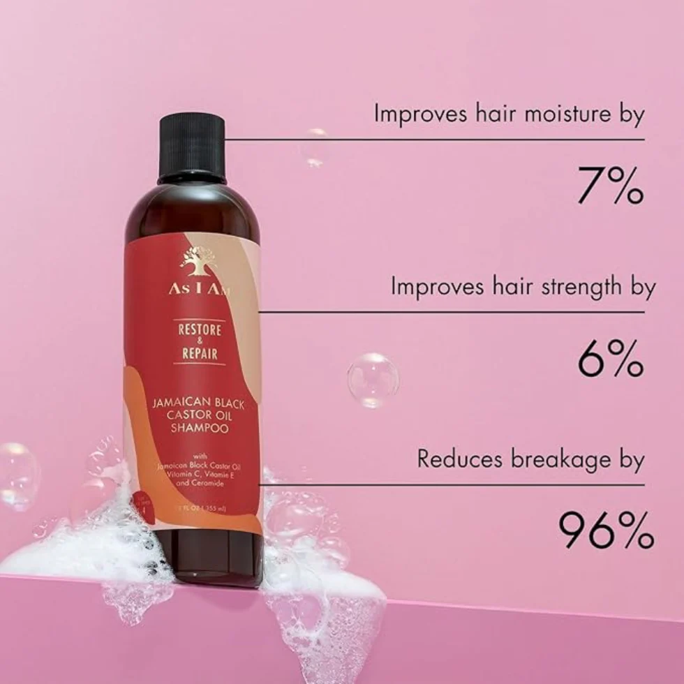 As I Am JBCO Shampoo 355ml | Strengthen & Hydrate Hair Care - Image 3