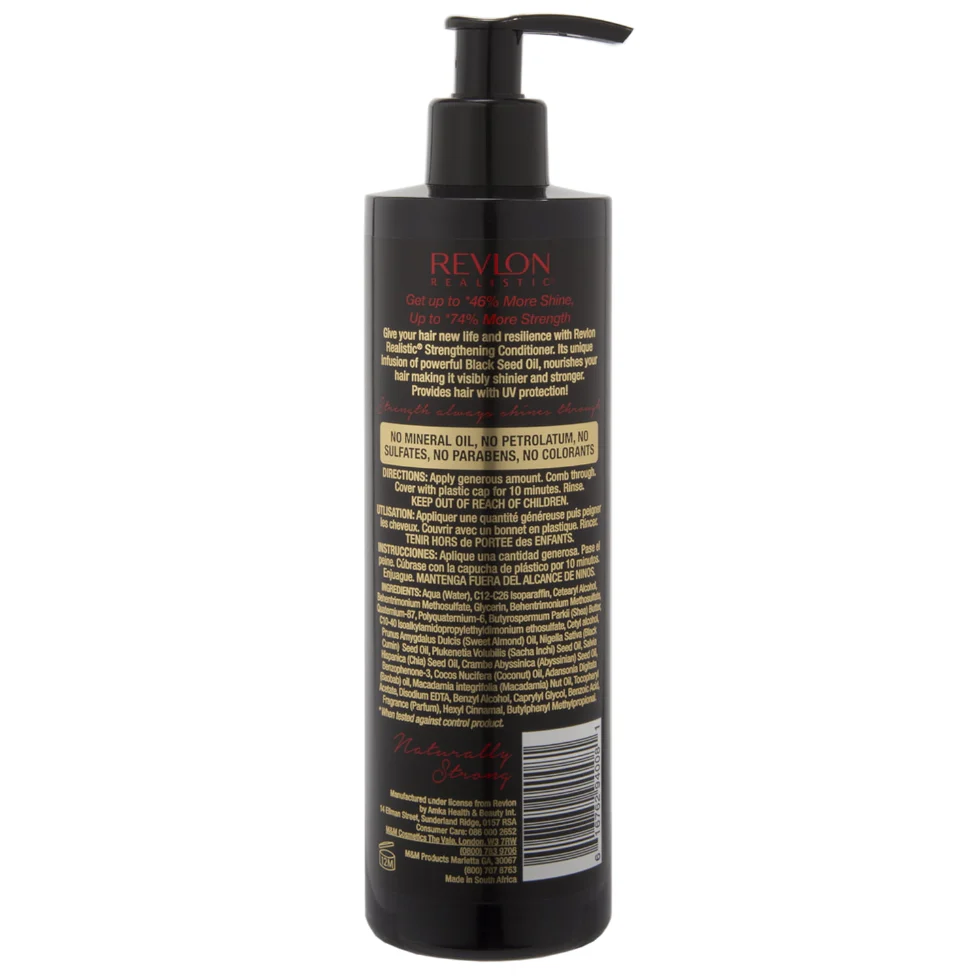 Revlon Realistic Black Seed Oil Conditioner 340ml | Shine & Strength Hair Care - Image 2