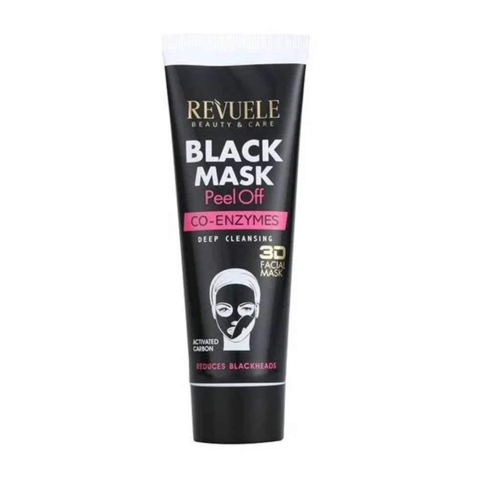 Revuele Black Peel Off Mask 80ml | Deep Cleanse, Pore Care & Bright Skin