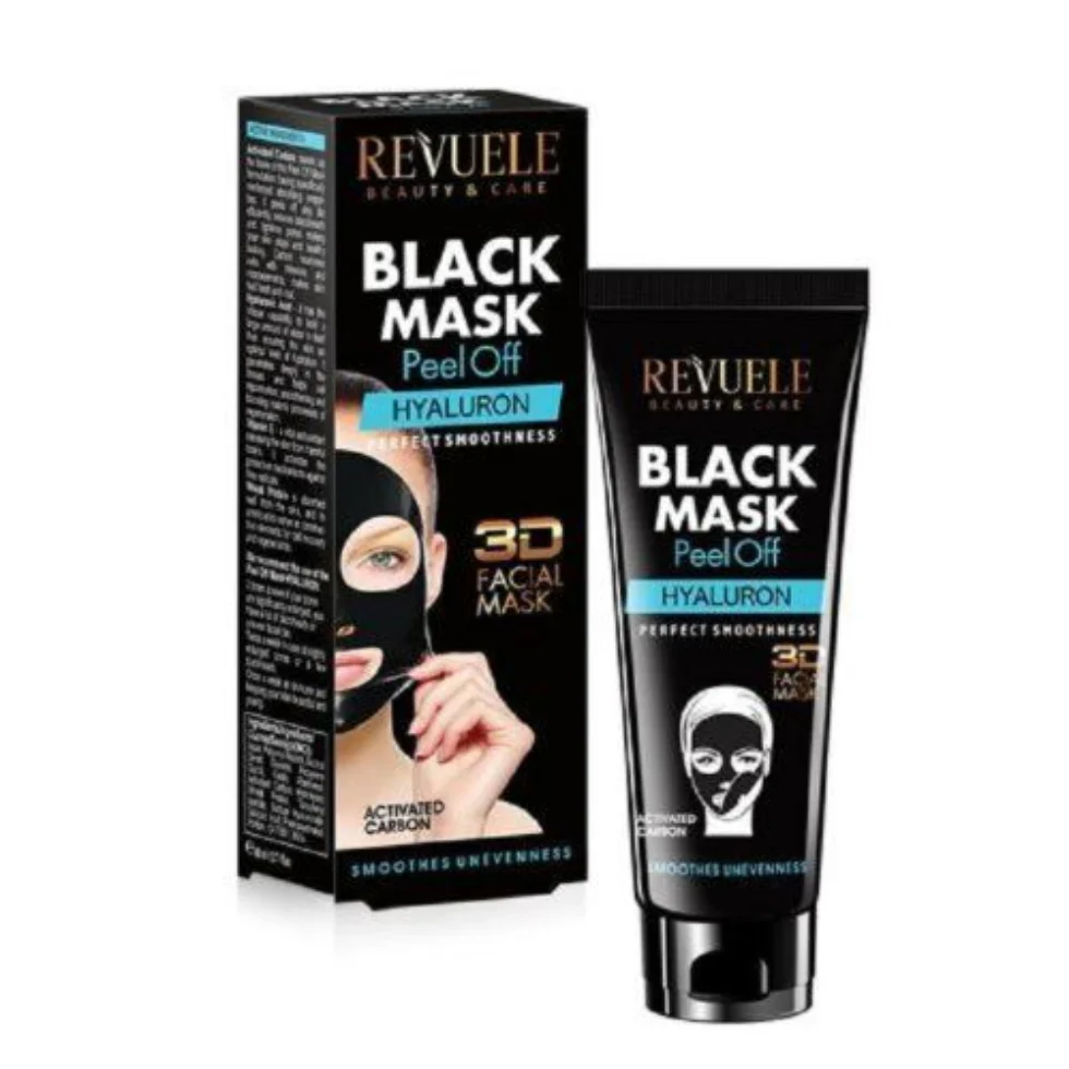 Revuele Hyaluron Black Peel Off Mask 80ml | Hydrate, Cleanse & Glow