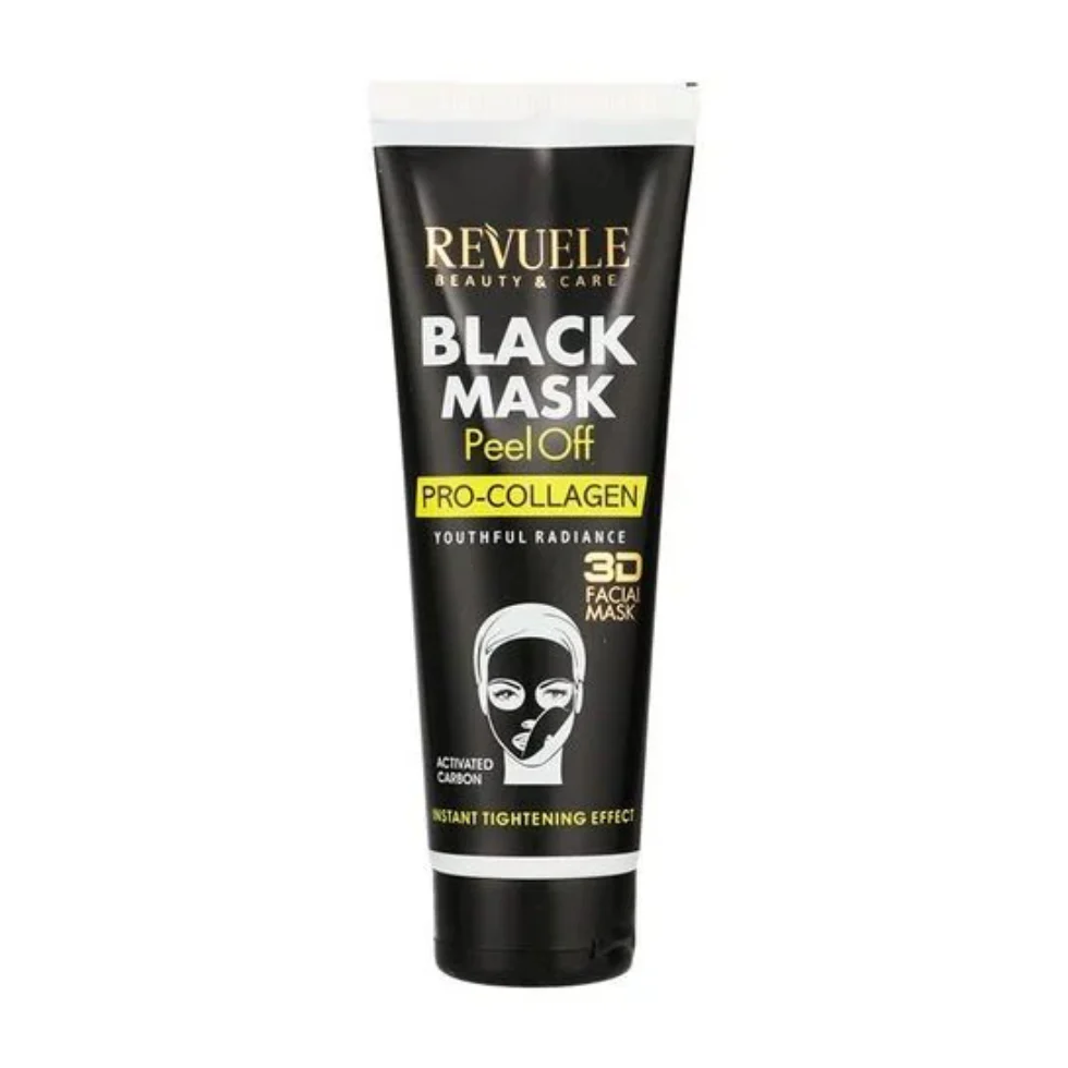 Revuele Pro-Collagen Black Peel Off Mask 80ml | Firm, Smooth & Glow