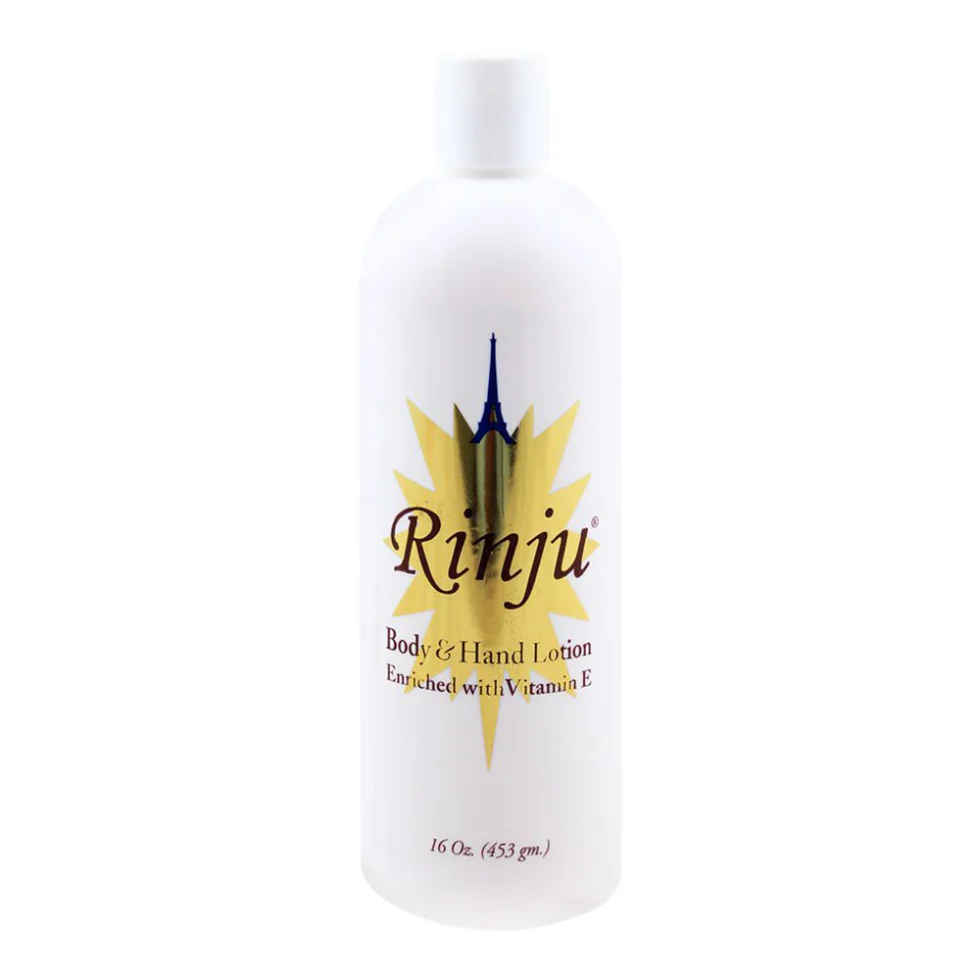 Rinju Body & Hand Lotion Vitamin E 16oz | Hydrate Soften Protect Skin