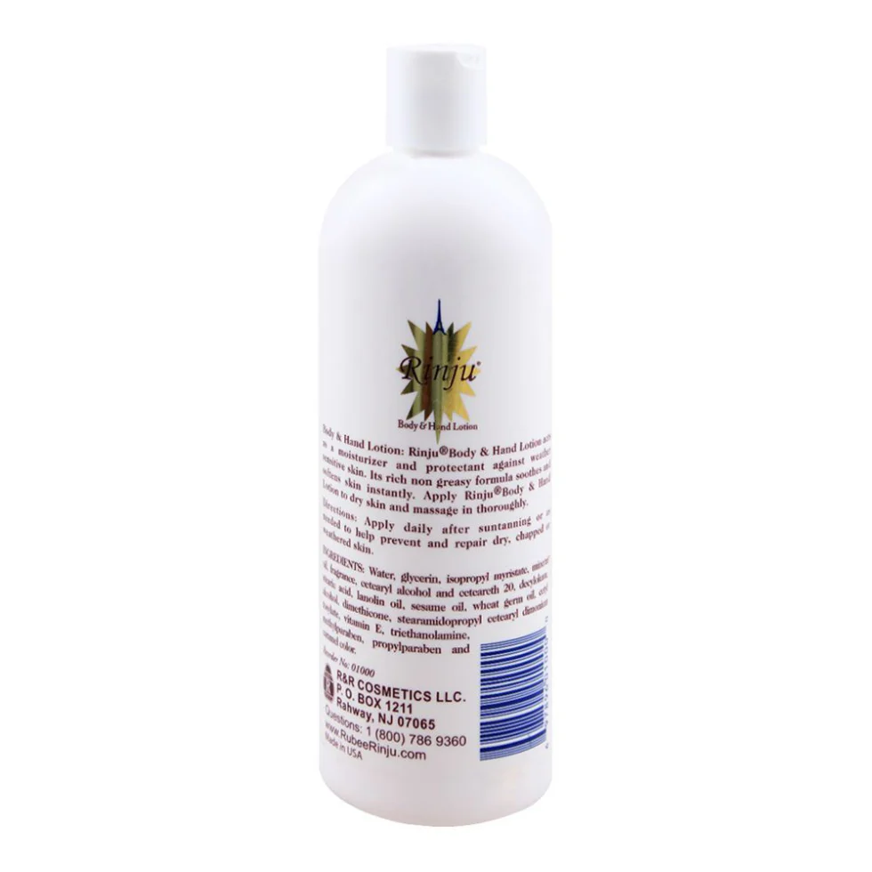 Rinju Body & Hand Lotion Vitamin E 16oz | Hydrate Soften Protect Skin - Image 2