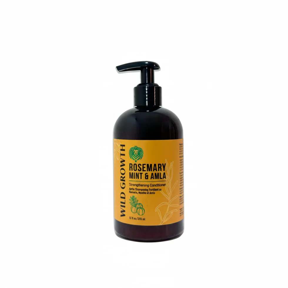 Wild Growth Rosemary Mint & Amla Strengthening Conditioner 12oz | Hydration & Shine