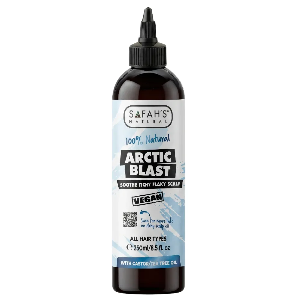 Safah’s Arctic Blast Vegan Hair Oil 250ml | Cooling Hair Growth Care Oil
