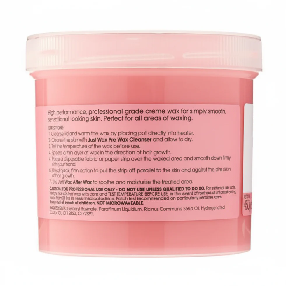 Salon System Just Wax Cream Wax 450g | Removes Short & Stubborn Hair - Image 2
