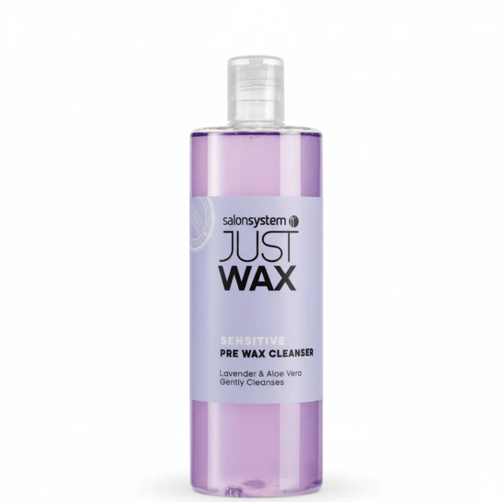 Salon System Just Wax Sensitive Pre Wax Cleanser 500ml | Aloe & Lavender Cleanses